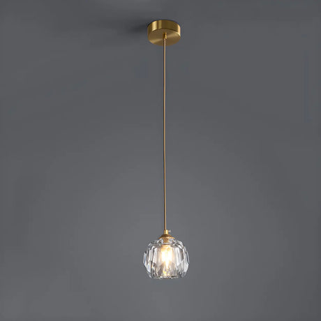 Adjustable Clear Crystal Unique-Shape Pendant Light Image - 2
