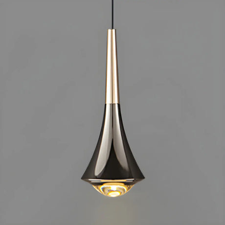 Adjustable Clear Glass Unique Shape LED Pendant Light Image - 2