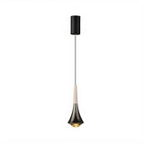 Adjustable Clear Glass Unique Shape LED Pendant Light Image - 7
