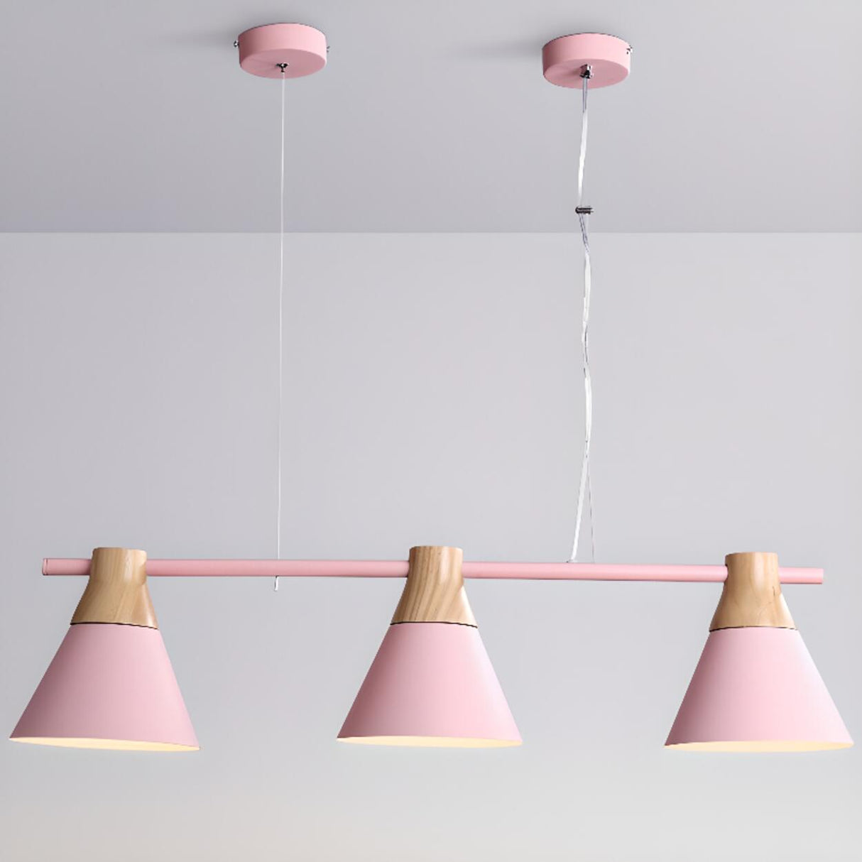 Adjustable Cone Modern 3-Light Island Pendant Light Image - 6