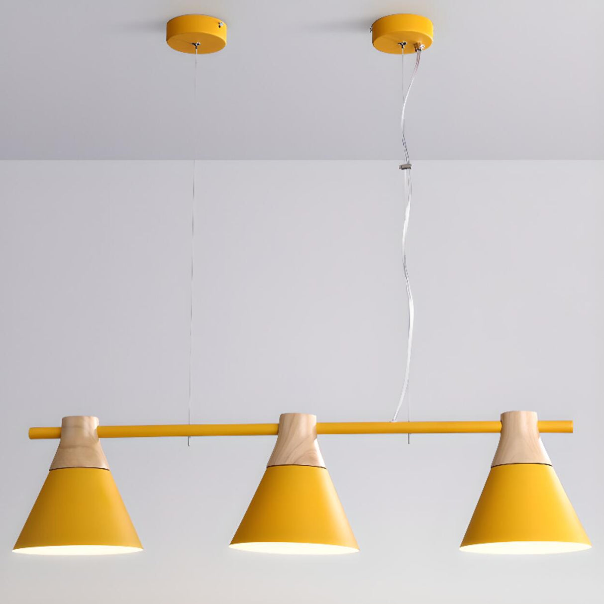 Adjustable Cone Modern 3-Light Island Pendant Light Image - 7