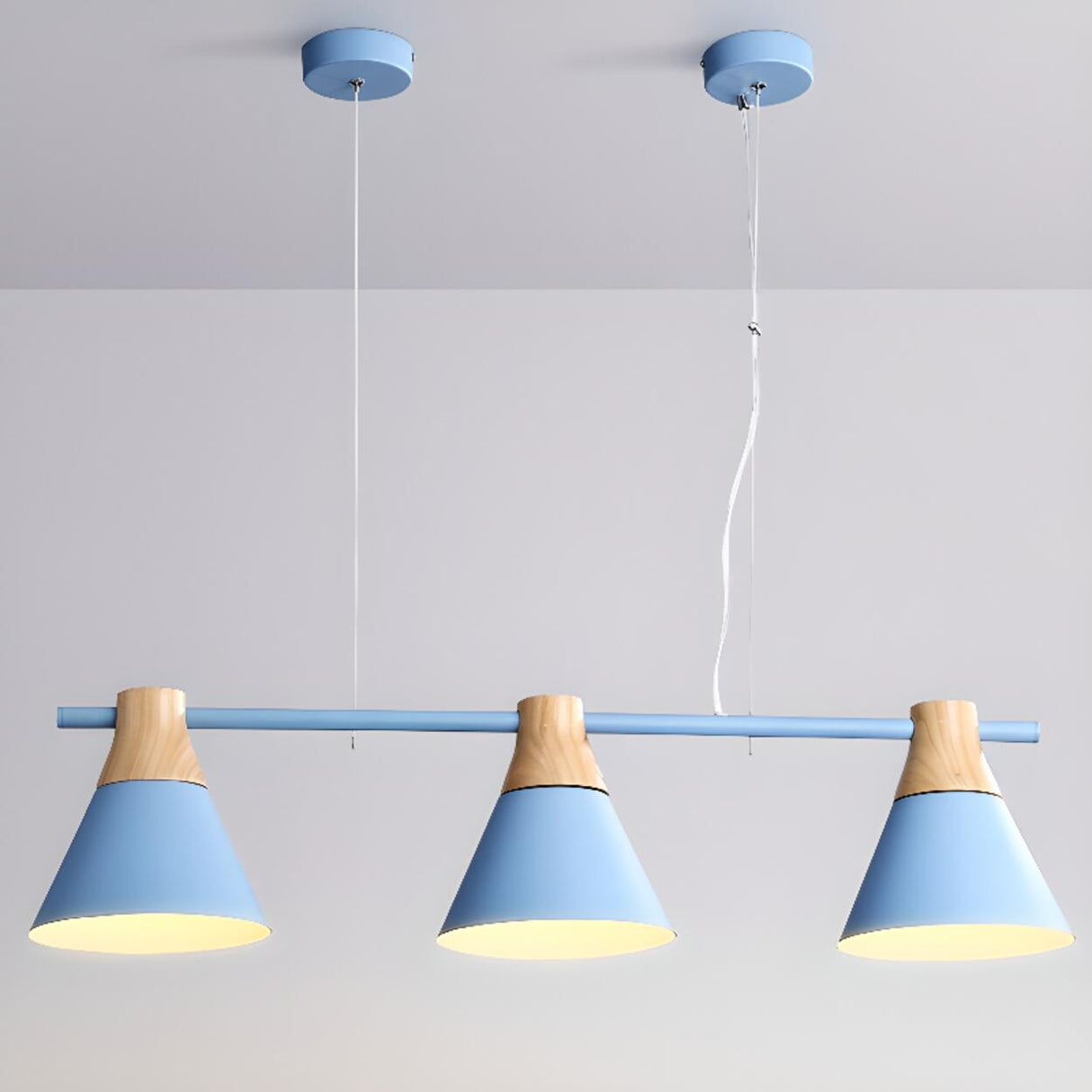 Adjustable Cone Modern 3-Light Island Pendant Light Image - 8