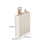 Adjustable Entryway White Drop Front Shoe Storage Cabinet #size
