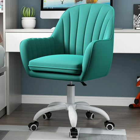 Adjustable Ergonomic Grey Swivel Bedroom Office Chair Image - 2