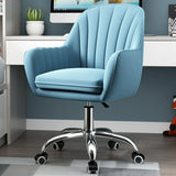 Adjustable Ergonomic Grey Swivel Bedroom Office Chair Image - 29