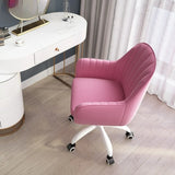 Adjustable Ergonomic Grey Swivel Bedroom Office Chair Image - 5