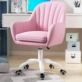 Adjustable Ergonomic Grey Swivel Bedroom Office Chair Image - 6