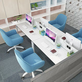 Adjustable Ergonomic Grey Swivel Bedroom Office Chair Image - 8