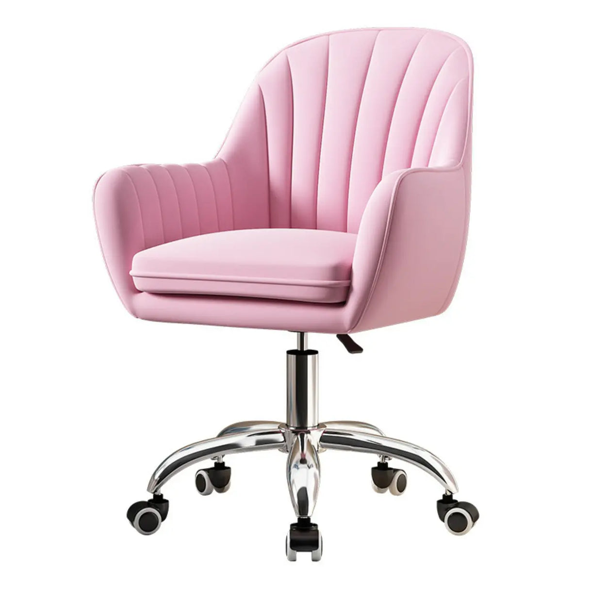 Adjustable Ergonomic Grey Swivel Bedroom Office Chair Image - 9