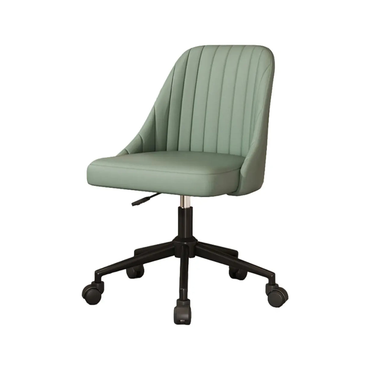Adjustable Ergonomic Upholstered Home Grey Office Chair Image - 10