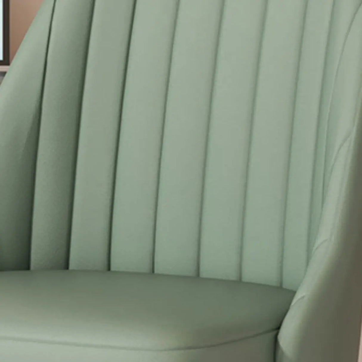 Adjustable Ergonomic Upholstered Home Grey Office Chair Image - 13