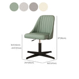 Adjustable Ergonomic Upholstered Home Grey Office Chair Image - 17