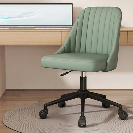Adjustable Ergonomic Upholstered Home Grey Office Chair Image - 2