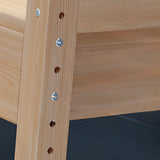 Adjustable Ergonomic Wood Kids Desk with Chair and Hutch Image - 7