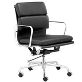 Adjustable Fixed Arms Ergonomic Office Chair with Casters Image - 3