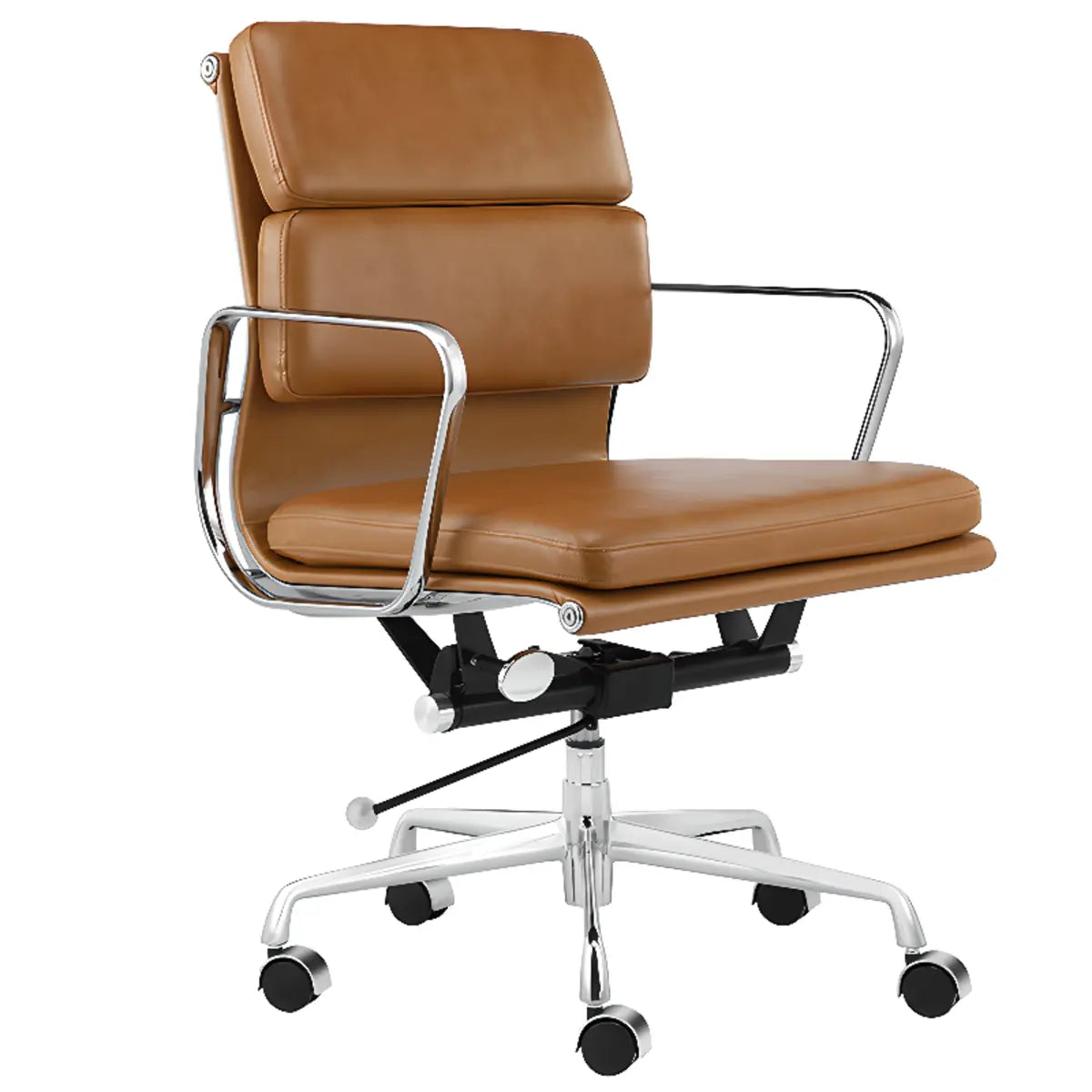 Adjustable Fixed Arms Ergonomic Office Chair with Casters Image - 5