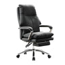Adjustable Footrest Swivel Leather Lounge Office Chair Image - 2