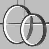 Adjustable Geometric Black LED Island Pendant Light  Image - 8