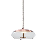 Adjustable Glass Geometric Pendant Light with Canopy Image - 15
