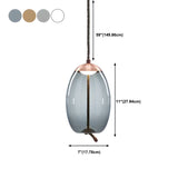 Adjustable Glass Geometric Pendant Light with Canopy Image - 32