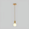 Adjustable Globe Shadeless Metal Rope Pendant Light Image - 12