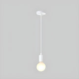 Adjustable Globe Shadeless Metal Rope Pendant Light Image - 21
