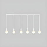 Adjustable Globe Shadeless Metal Rope Pendant Light Image - 25