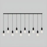 Adjustable Globe Shadeless Metal Rope Pendant Light Image - 9