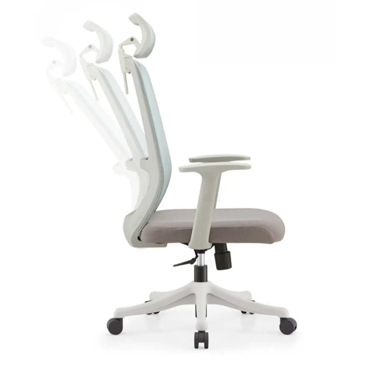 Adjustable Gray Modern Ergonomic Mesh Office Chair Image - 17