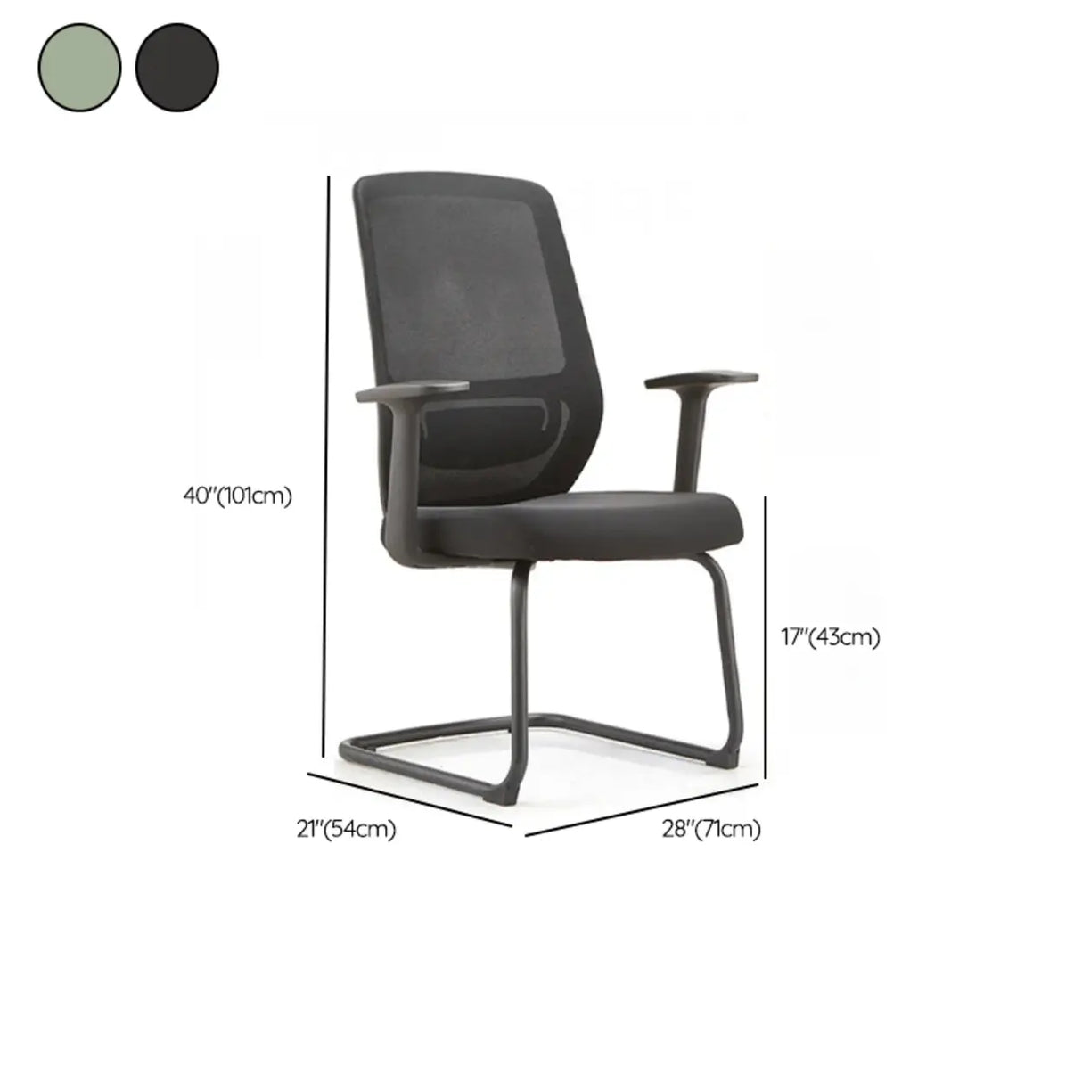 Adjustable Gray Modern Ergonomic Mesh Office Chair Image - 20
