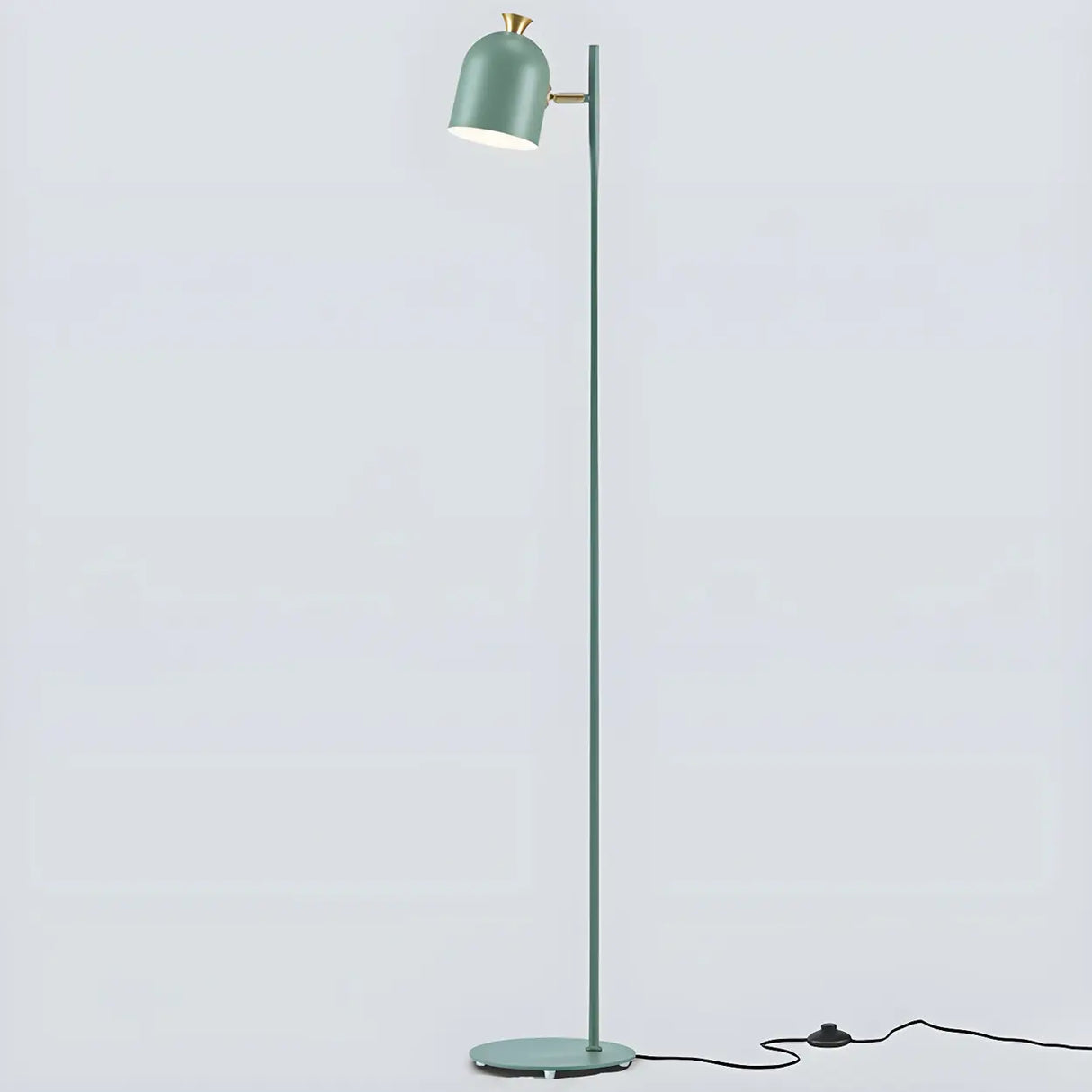 Adjustable Green Cylinder Bedside Minimalist Floor Lamp Image - 10