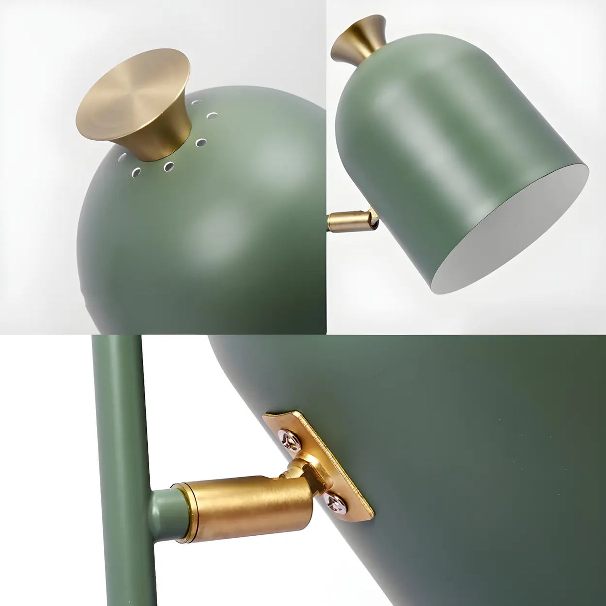 Adjustable Green Cylinder Bedside Minimalist Floor Lamp Image - 11
