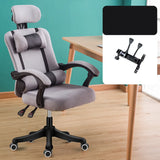 Adjustable Grey Ergonomic Mesh Office Chair with Headrest Image - 10