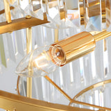 Adjustable Hanging Length Crystal Tiered Round Chandelier Image - 8