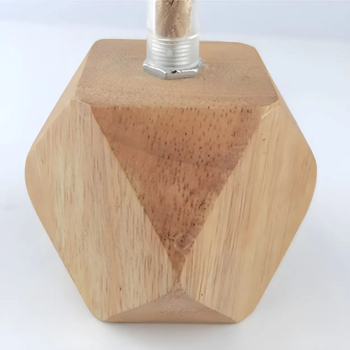 Adjustable Hanging Length Wood Shadeless Pendant Light Image - 11
