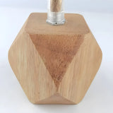 Adjustable Hanging Length Wood Shadeless Pendant Light Image - 11