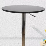 Adjustable Height Modern Round Bistro Bar Height Table Image - 10