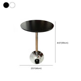 Adjustable Height Modern Round Bistro Bar Height Table #size