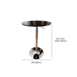 Adjustable Height Modern Round Bistro Bar Height Table Image - 13