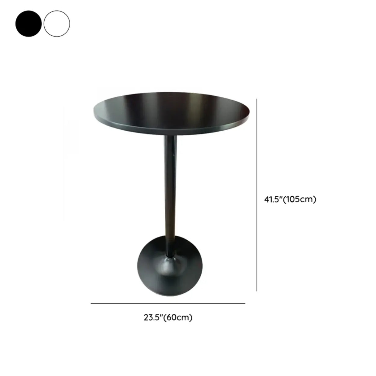 Adjustable Height Modern Round Bistro Bar Height Table Image - 14