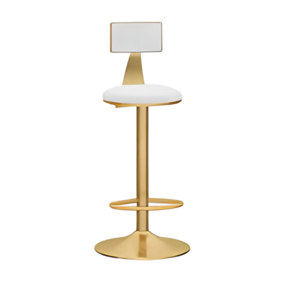 Adjustable Height Swivel Round Iron Frame Bar Stool Image - 15