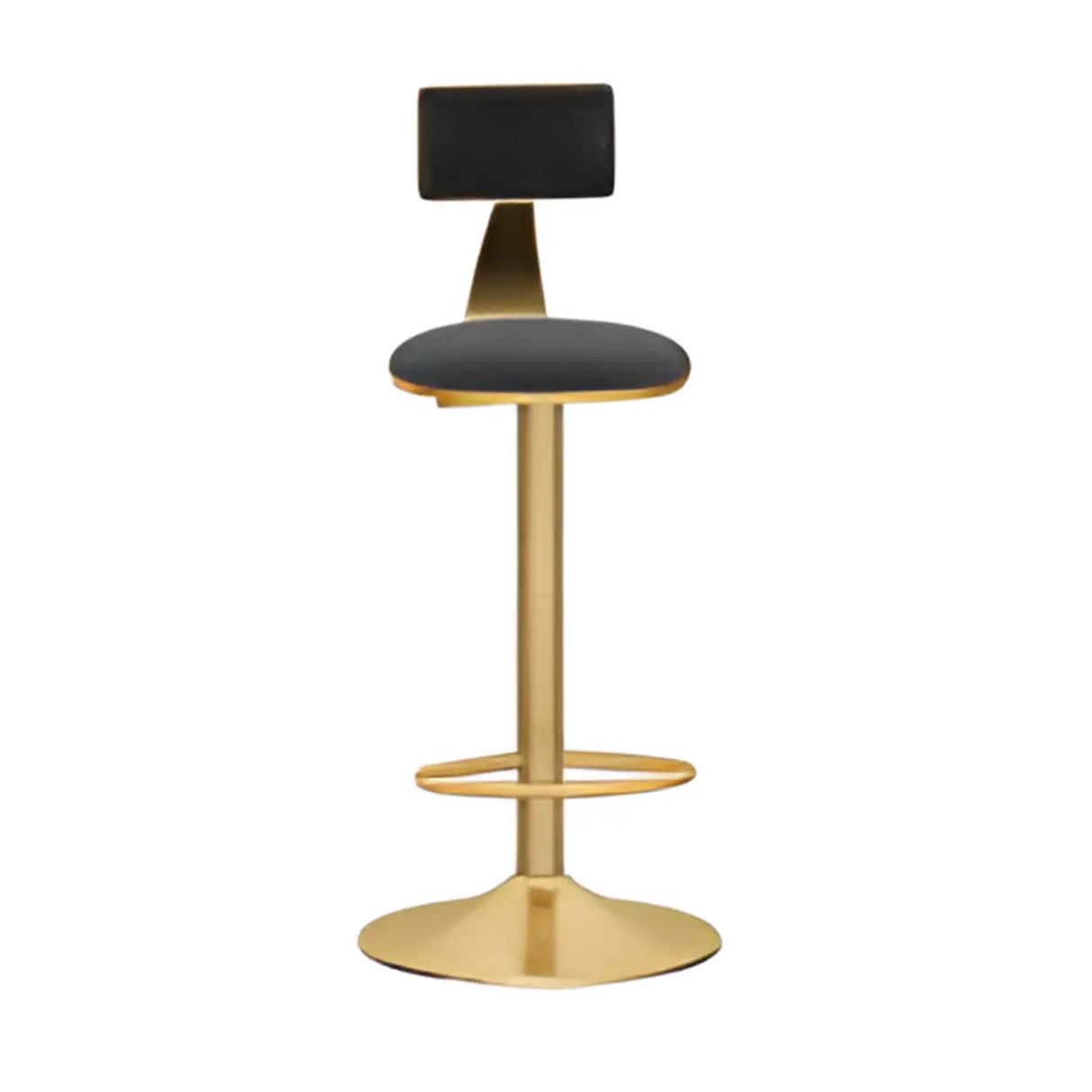 Adjustable Height Swivel Round Iron Frame Bar Stool Image - 16