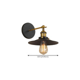 Adjustable Industrial Cone Metal Wall Sconce Set Image - 12