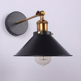 Adjustable Industrial Cone Metal Wall Sconce Set Image - 4