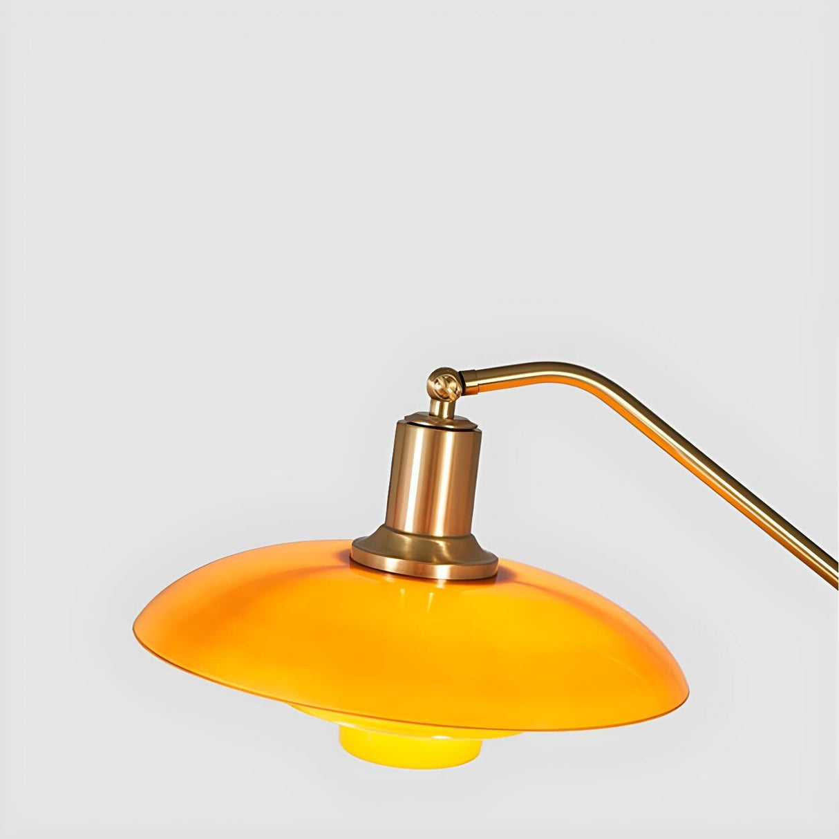 Adjustable Industrial Yellow Tiered Cone Floor Lamp Image - 10