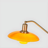 Adjustable Industrial Yellow Tiered Cone Floor Lamp Image - 10