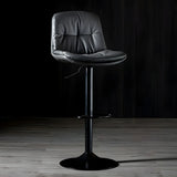 Adjustable Leather Backrest Armless Swivel Bar Stool Image - 69