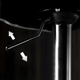Adjustable Leather Backrest Armless Swivel Bar Stool Image - 15