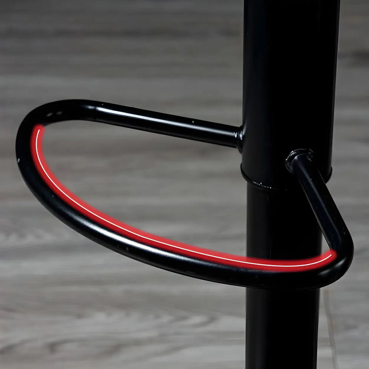 Adjustable Leather Backrest Armless Swivel Bar Stool Image - 17