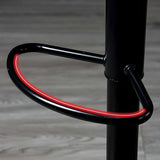 Adjustable Leather Backrest Armless Swivel Bar Stool Image - 17